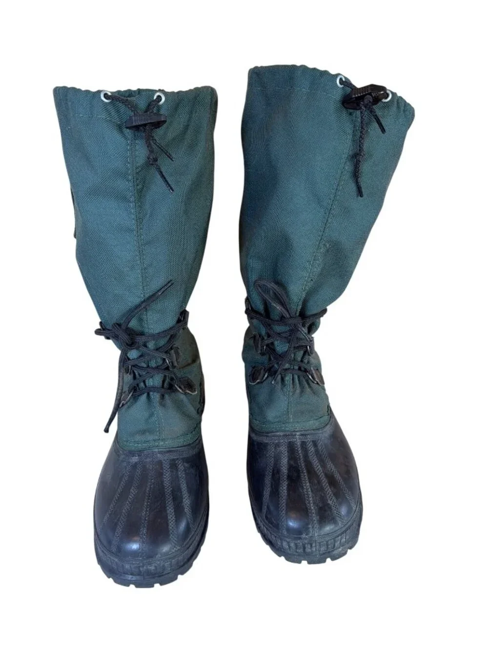 Sorel Kaufman Insulated Lined Winter Green Snow Boots Size 11 ** Vintage